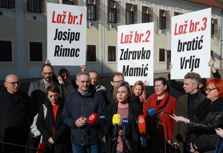 Zastupnici Možemo! zbog Turudića prosvjeduju na Markovom trgu