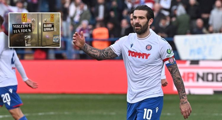 Livaja, Armada i morbidne navijačke poruke