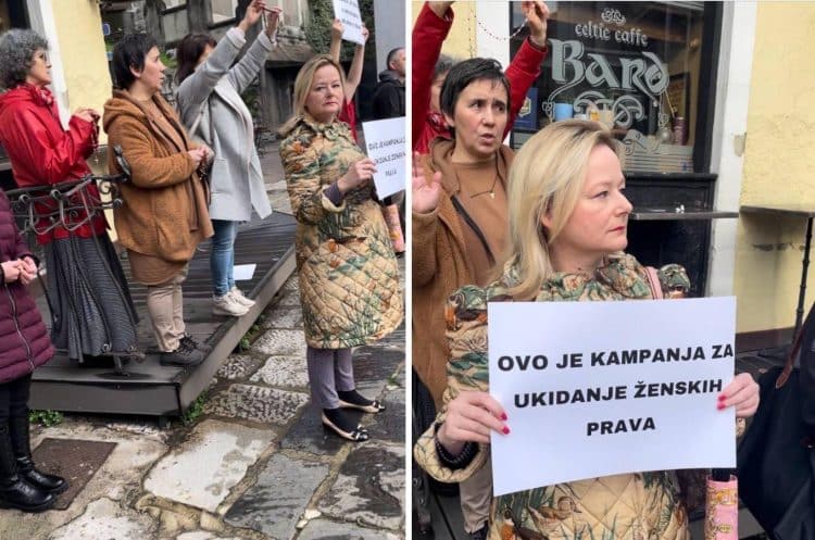 Molitelje inicijative ‘Muževni budite’ u Rijeci bukom ometali prosvjednici