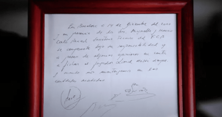 Barcelonina povijesna salveta s Messijevim potpisom na aukciji