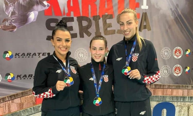 Hrvatske karatistice Ema Sgardelli i Sadea Bećirović osvojile  srebrne medalje