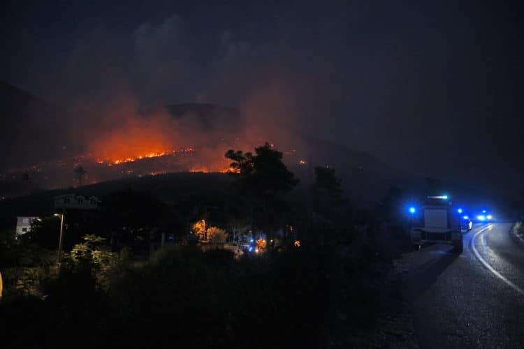 Novi požar u Žrnovnici sjeveroistočno od raketne baze