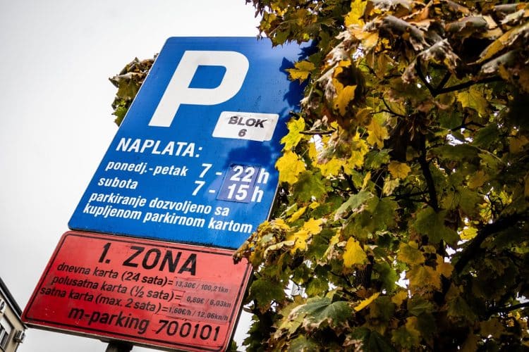 Naplata parkiranja u Zagrebu u 1. zoni i nedjeljom
