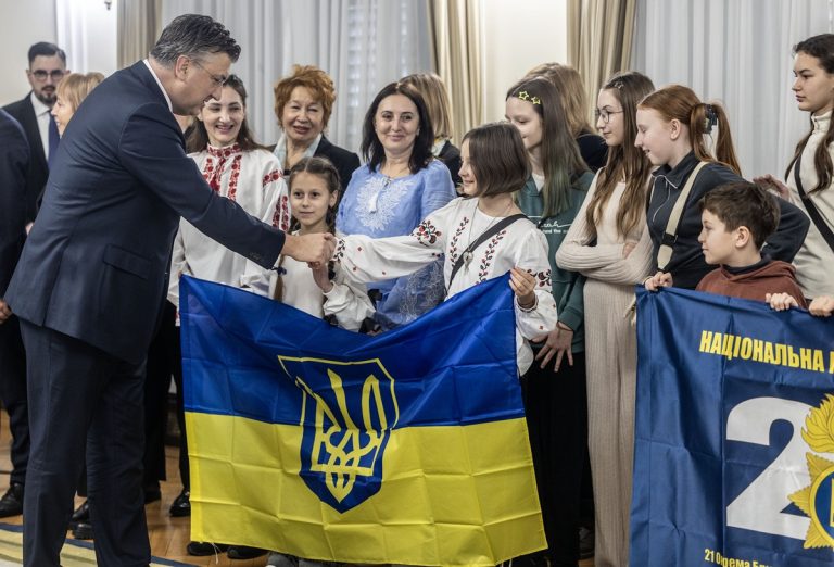 Plenković primio ukrajinsku djecu: ‘Hrvatska je uz vas u borbi za slobodu i mir’