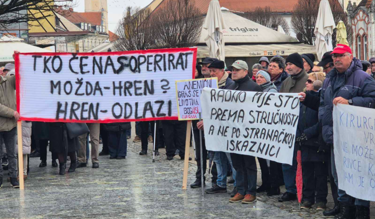 Čakovec: Prosvjedi ne jenjavaju, zahtijeva se smjena ravnatelja bolnice