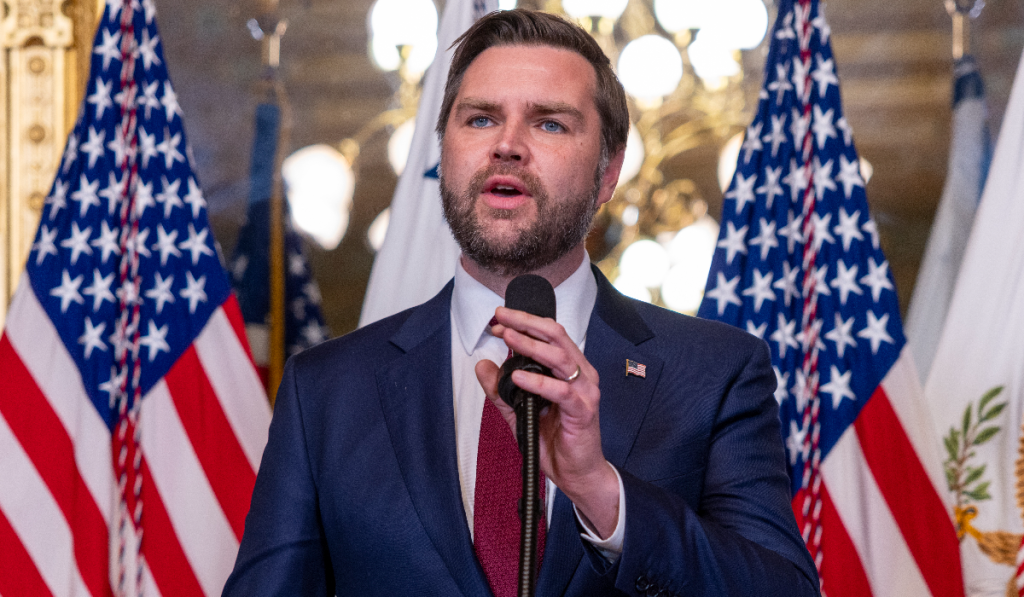 JD Vance, podpredsjednik SAD drži govor u Washingtonu