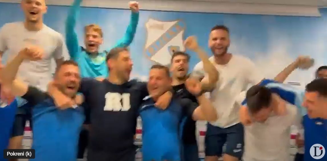 Igrači Rijeke uletjeli na Đalovićevu pressicu i napravili ludnicu! Igrači Rijeke uletjeli na Đalovićevu pressicu i napravili ludnicu!