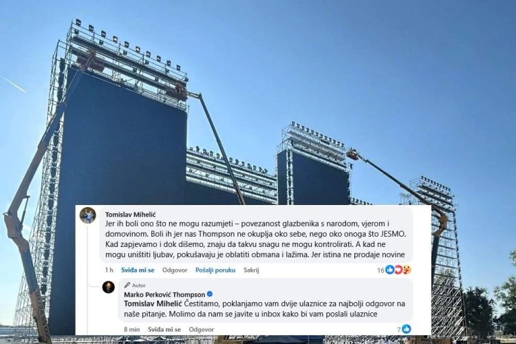 Zašto novinari šire neistine o Thompsonovom koncertu?