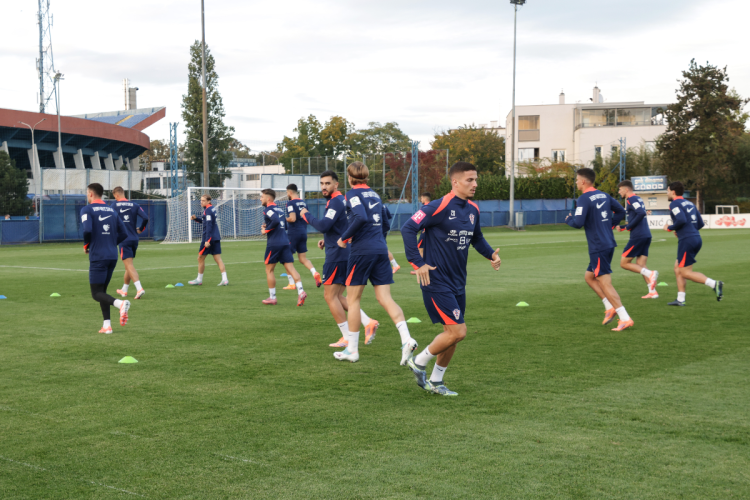Hrvatska reprezentacija odradila prvi trening na Maksimiru uoči utakmice s Češkom