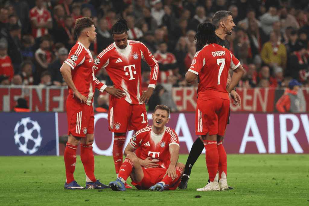 Ozljeda Stanišića tijekom utakmice četvrtfinala Bayerna i Real Madrida.