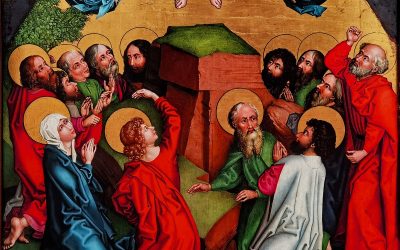 Martin Schongauer (ca_1445-1491) & Atelier, ca 480 Oil on wood panel - Ascension of Jesus Christ Martin Schongauer (ca_1445-1491) & Atelier, ca 480 Oil on wood panel - Ascension of Jesus Christ