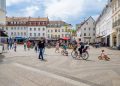 Pogled na St. Johanner Markt, povijesni trg u Saarbrückenu