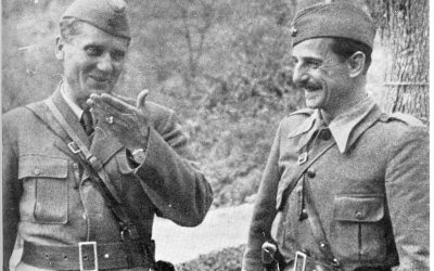 Josip Broz Tito i Koča Popović u Jajcu 1943., foto: nepoznati autor / Wikimedia Commons