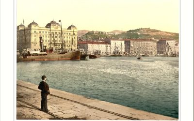 Rijeka, luka, Hrvatska, Austro‑Ugarska.
Autor: SnapshotsofthePast.com – Snimci prošlosti, izvor: Flickr, 8. 1. 2007., licenca CC BY‑SA 2.0.