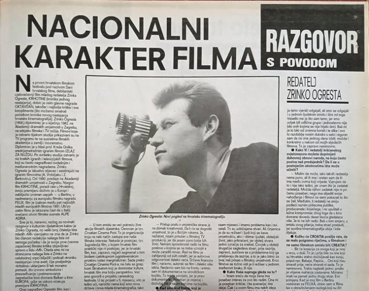 Moj razgovor (s povodom) sa Zrinkom Ogrestom
