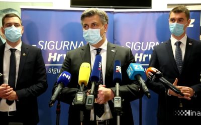 Premijer Plenković tijekom pandemije Foto: screenshot Hina YouTube