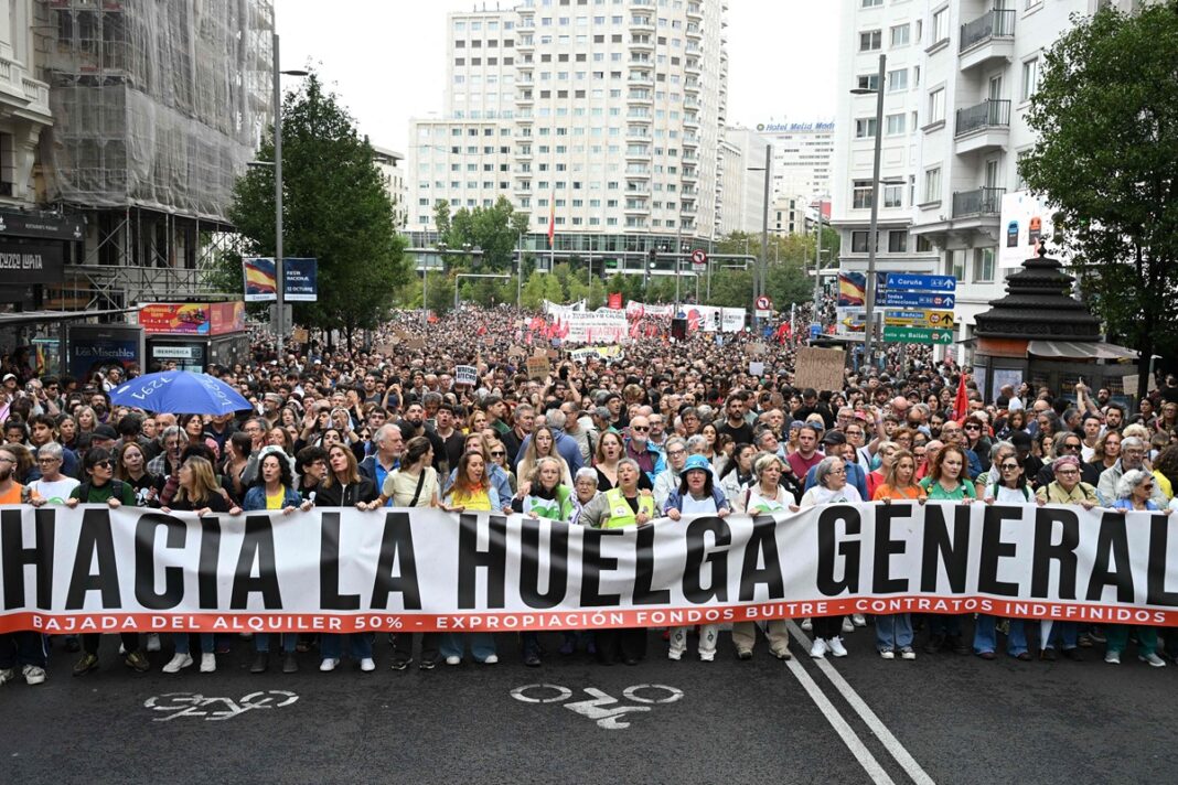 Masovni prosvjedi diljem Španjolske zbog stambene krize: Oko 70.000 ljudi na ulicama Madrida Masovni prosvjedi diljem Španjolske zbog stambene krize: Oko 70.000 ljudi na ulicama Madrida