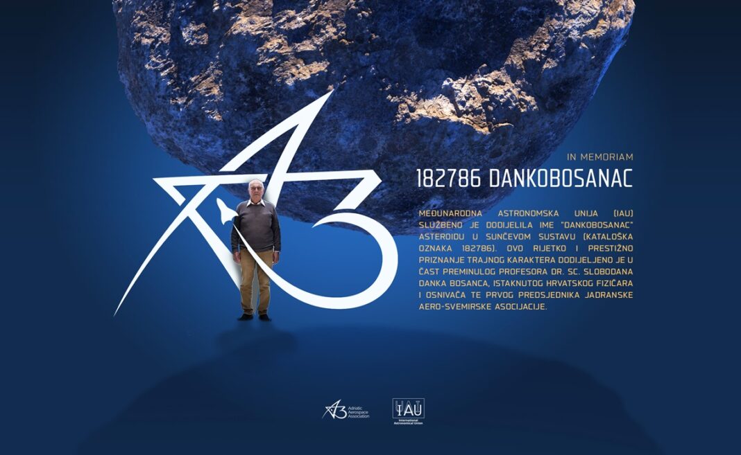 Nebesko tijelo dobilo ime po preminulom hrvatskom fizičaru Slobodanu Danku Bosancu Nebesko tijelo dobilo ime po preminulom hrvatskom fizičaru Slobodanu Danku Bosancu